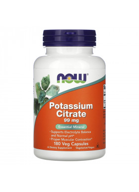 Now Foods, Potassium Citrate, 99 mg, 180 Veg Capsules