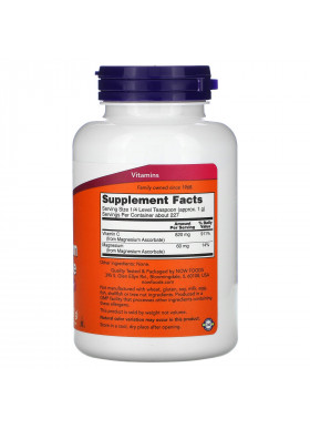 Now Foods, Pure, Buffered, Magnesium Ascorbate, 8 oz (227 g)