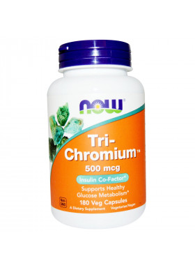 Now Foods, Tri-Chromium, 500 mcg, 180 Veg Capsules