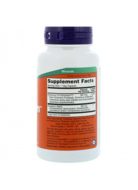 Now Foods, Tri-Chromium, 500 mcg, 90 Veg Capsules