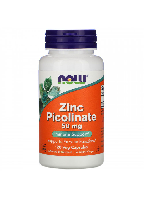 Now Foods, Zinc Picolinate, 50 mg, 120 Veg Capsules