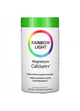 Rainbow Light, Magnesium Calcium+, 180 Tablets