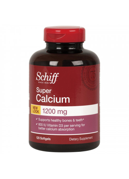 Schiff, Super Calcium, 1200 mg, 120 Softgels