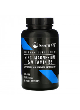 Sierra Fit, Zinc, Magnesium & Vitamin B6, 90 Veggie Capsules