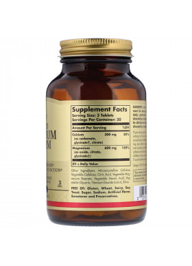 Solgar, Chelated Magnesium Calcium 2:1,  90 Tablets