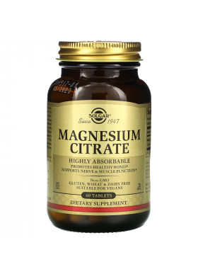Solgar, Magnesium Citrate, 60 Tablets