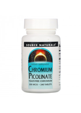 Source Naturals, Chromium Picolinate, 200 mcg, 240 Tablets