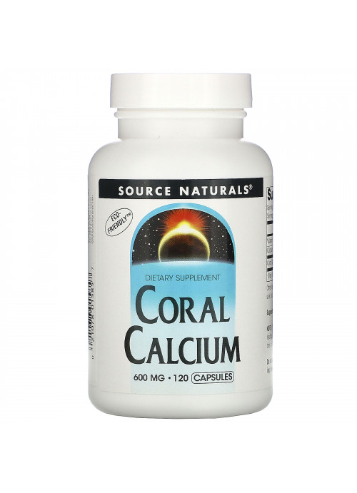 Source Naturals, Coral Calcium, 600 mg, 120 Capsules