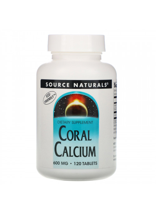 Source Naturals, Coral Calcium, 600 mg, 120 Tablets