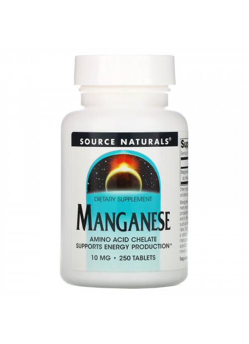 Source Naturals, Manganese, 10 mg, 250 Tablets