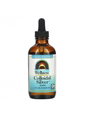 Source Naturals, Wellness Colloidal Silver, 45 PPM, 4 fl oz (118.28 ml)