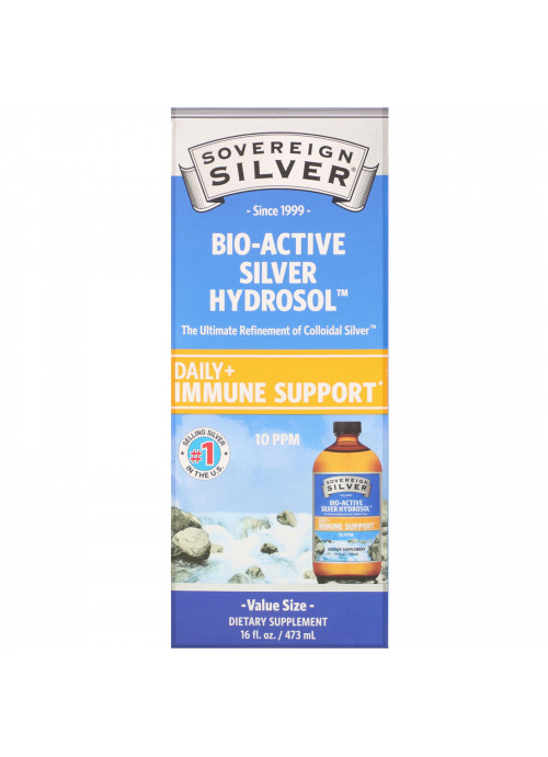 Sovereign Silver, Bio-Active Silver Hydrosol, 10 ppm, 16 fl oz (473 ml)