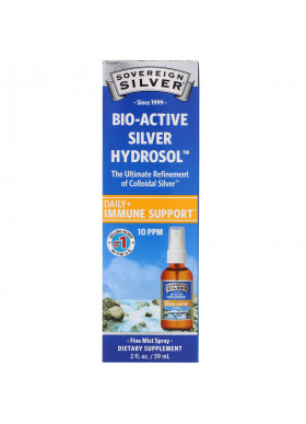 Sovereign Silver, Bio-Active Silver Hydrosol, Fine Mist Spray, 10 ppm, 2 fl oz (59 ml)