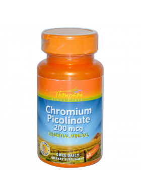 Thompson, Chromium Picolinate, 200 mcg, 60 Tablets