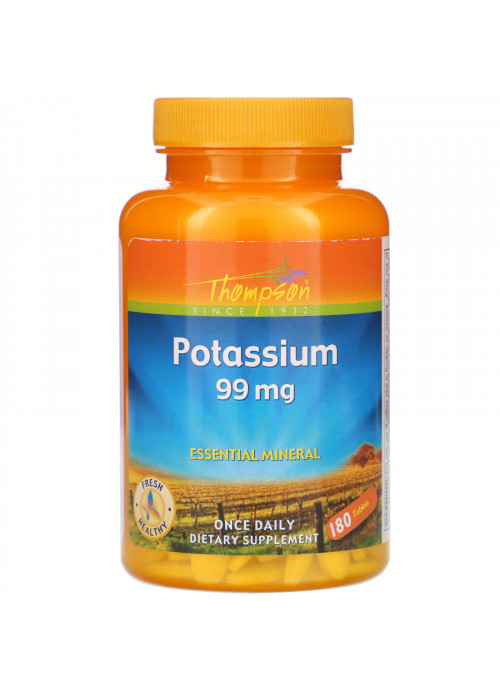 Thompson, Potassium, 99 mg , 180 Tablets