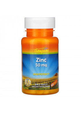 Thompson, Zinc, 50 mg, 60 Tablets