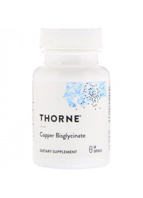 Thorne Research, Copper Bisglycinate, 60 Capsules