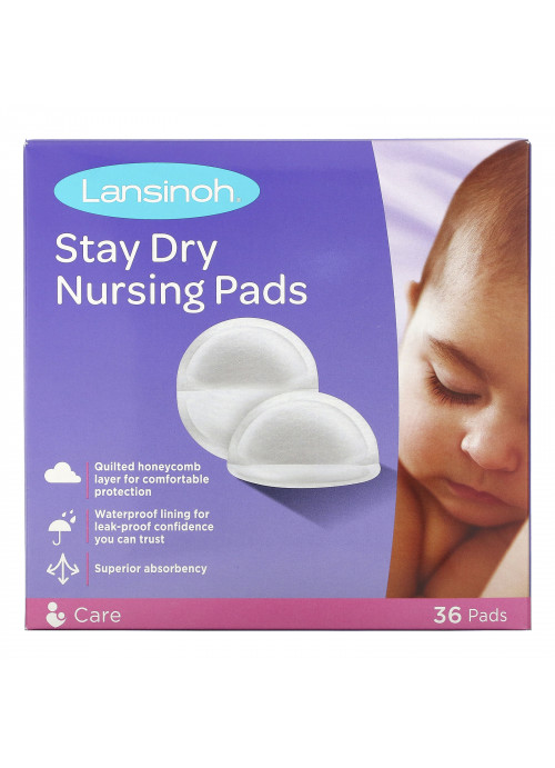 Lansinoh, Stay Dry Nursing Pads, 36 Pads