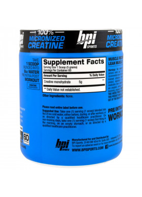 BPI Sports, Micronized Creatine, Limited Edition, Unflavored, 10.58 oz (300 g)