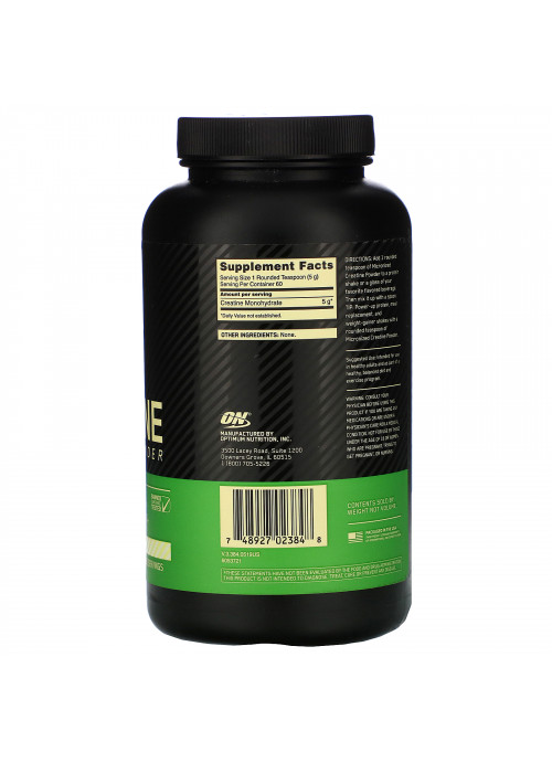 Optimum Nutrition, Micronized Creatine Powder, Unflavored, 10.6 oz (300 g)