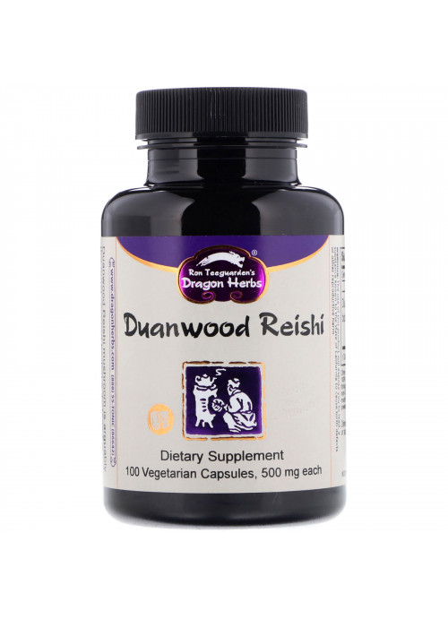 Dragon Herbs, Duanwood Reishi, 500 mg, 100 Vegetarian Capsules