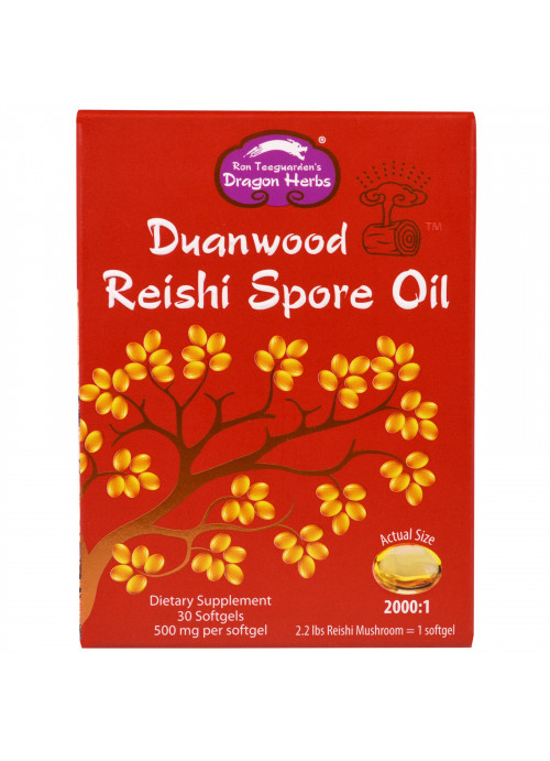 Dragon Herbs, Duanwood Reishi Spore Oil, 500 mg, 30 Softgels