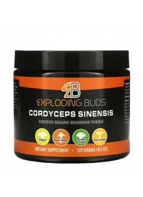 Exploding Buds, Cordyceps Sinensis, Certified Organic Mushroom Powder, 4.2 oz (120 g)