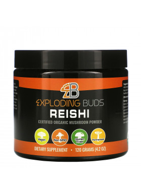 Exploding Buds, Reishi, Certified Organic Mushroom Powder, 4.2 oz (120 g)