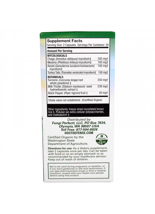 Fungi Perfecti, Myco Botanicals Liver, Helps Support Liver Health, 60 Vegetarian Capsules