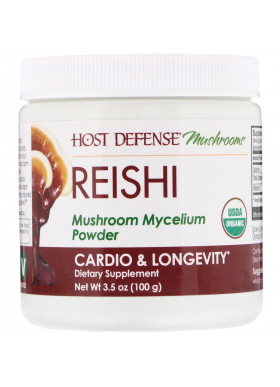 Fungi Perfecti, Reishi, Mushroom Mycelium Powder, Cardio & Longevity, 3.5 oz (100 g)