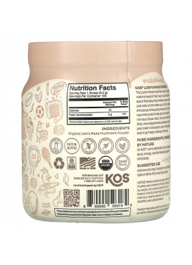 KOS, Organic Lion's Mane Powder, 12.84 oz (364 g)