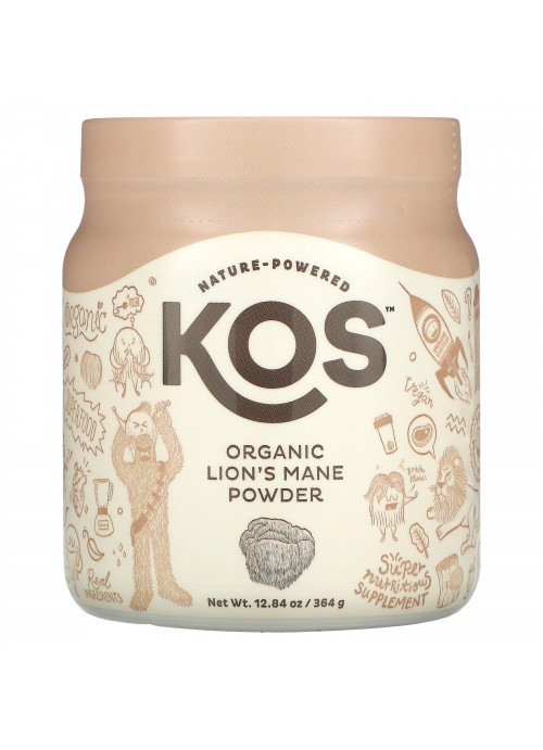 KOS, Organic Lion's Mane Powder, 12.84 oz (364 g)