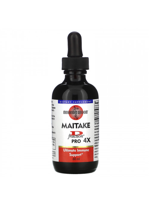 Mushroom Wisdom, Maitake D-Fraction, Pro 4X, 60 ml