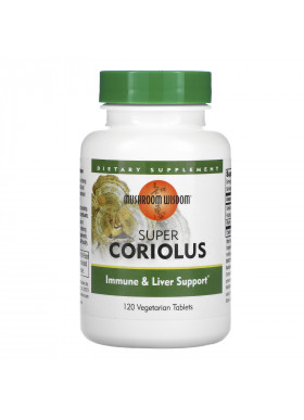 Mushroom Wisdom, Super Coriolus, 120 Vegetarian Tablets