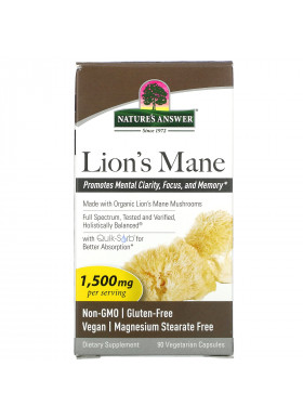 Nature's Answer, Lion's Mane, 1,500 mg, 90 Vegetarian Capsules