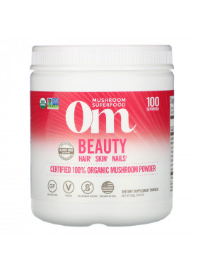 Om Mushrooms, Beauty, Certified 100% Organic Mushroom Powder, 7.05 oz (200 g)