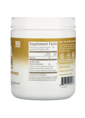 Om Mushrooms, Lion's Mane, Certified 100% Organic Mushroom Powder, 7.05 oz (200 g)