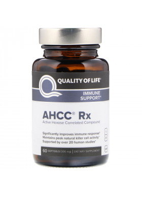 Quality of Life Labs, AHCC RX, 300 mg, 60 Softgels