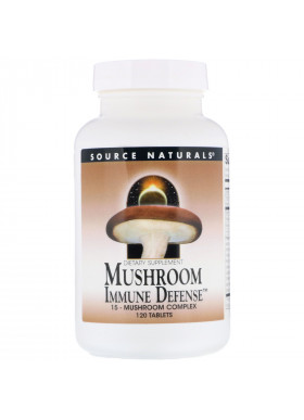 Source Naturals, Mushroom Immune Defense, 15-Mushroom Complex, 120 Tablets