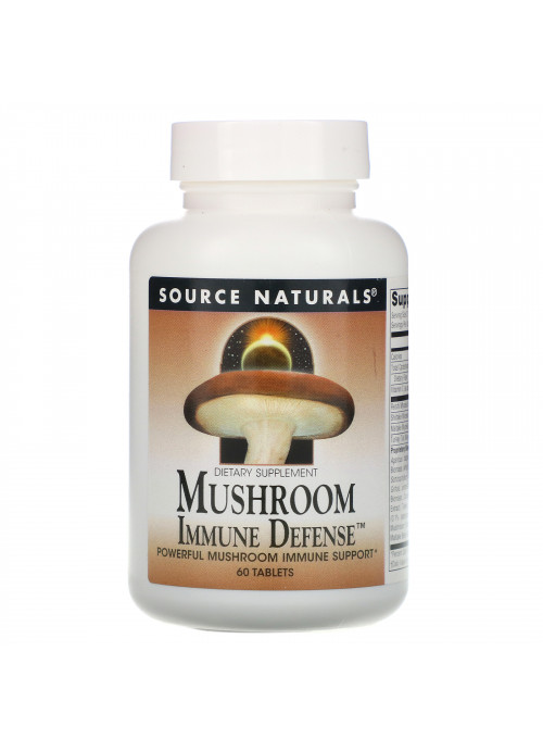 Source Naturals, Mushroom Immune Defense, 16-Mushroom Complex, 60 Tablets