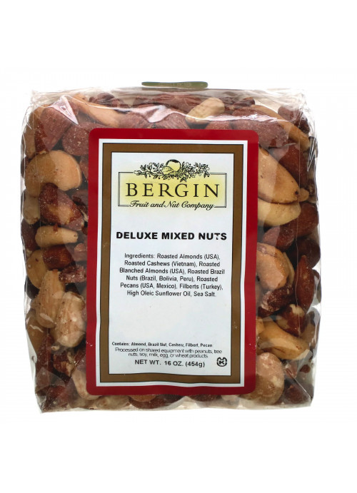 Bergin Fruit and Nut Company, Deluxe Mixed Nuts, 16 oz (454 g)