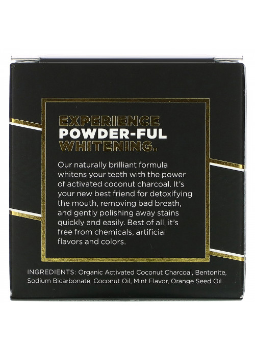 Active Wow, 24K White, All Natural Teeth Whitening Charcoal Powder, Activated Coconut, 20 g