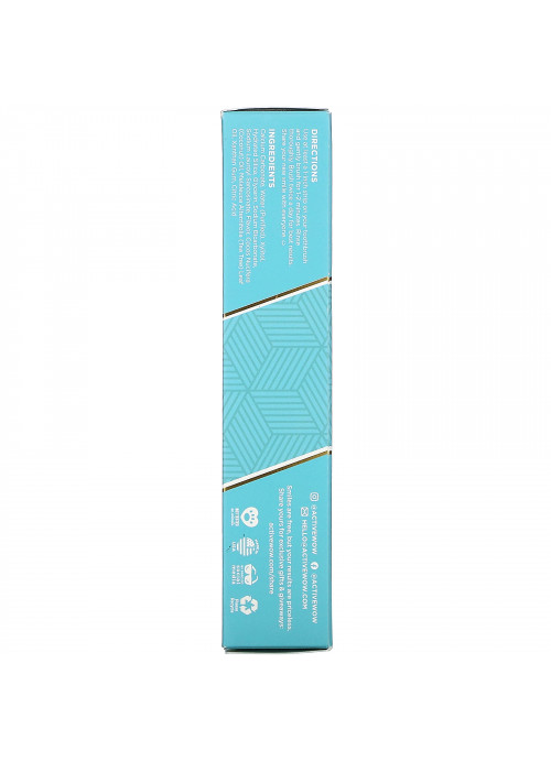 Active Wow, 24K White, All Natural Whitening Toothpaste, Baking Soda + Mint,  4 oz (113 g)