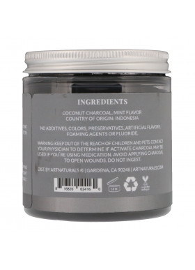 Artnaturals, Activated Charcoal Powder, Mint Flavored, 4 oz (113 g)