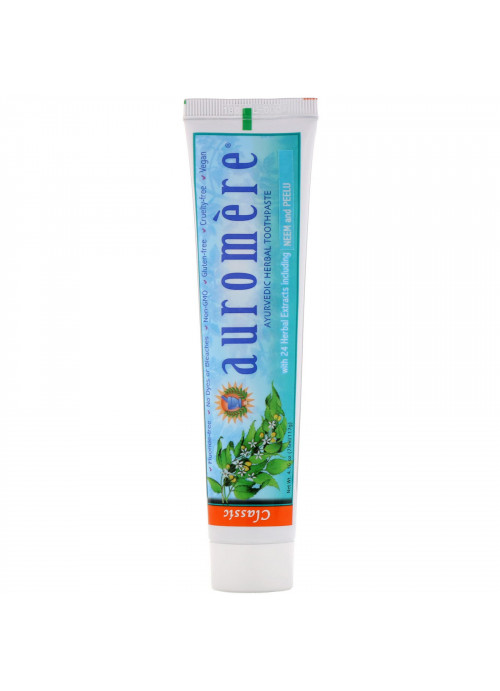 Auromere, Ayurvedic Herbal Toothpaste, Classic, 4.16 oz (117 g)