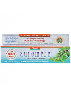 Auromere, Ayurvedic Herbal Toothpaste, Classic, 4.16 oz (117 g)