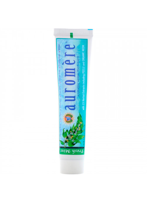 Auromere, Ayurvedic Herbal Toothpaste, Fresh Mint, 4.16 oz (117 g)