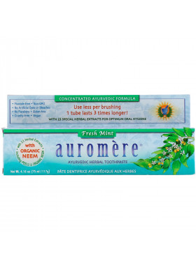 Auromere, Ayurvedic Herbal Toothpaste, Fresh Mint, 4.16 oz (117 g)