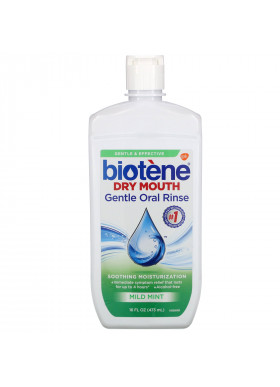 Biotene Dental Products, Dry Mouth Gentle Oral Rinse, Mild Mint, 16 fl oz (473 ml)