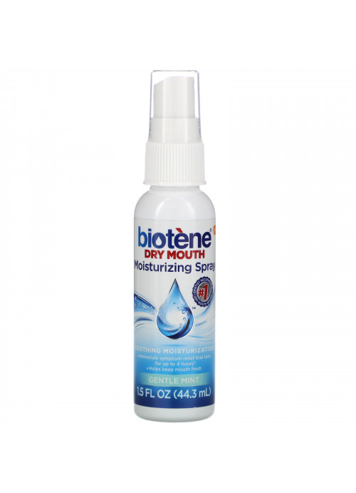 Biotene Dental Products, Dry Mouth Moisturizing Spray, Gentle Mint, 1.5 fl oz (44.3 ml)